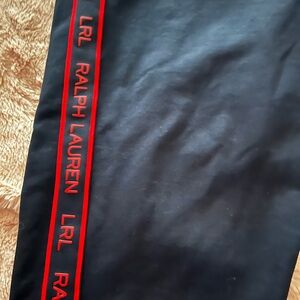 Lauren Ralph Lauren stretch athletic legging pants navy red XL